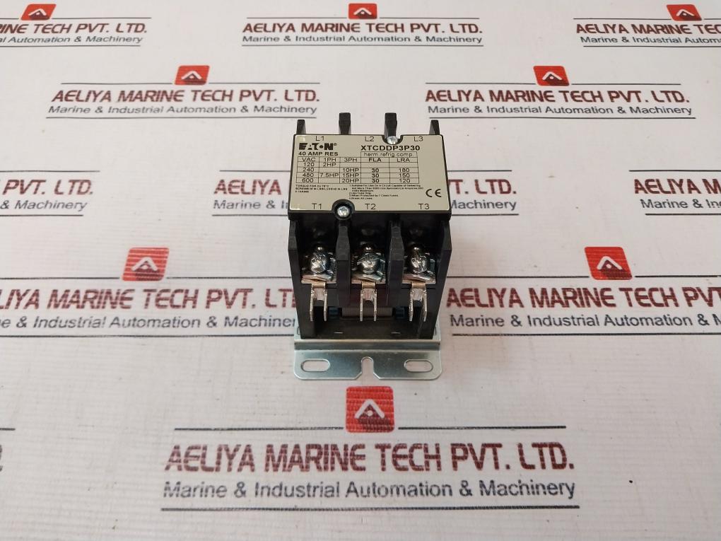 Eaton Xtcddp3P30 Ac Magnetic Contactor 40Amp 660V 50/60Hz
