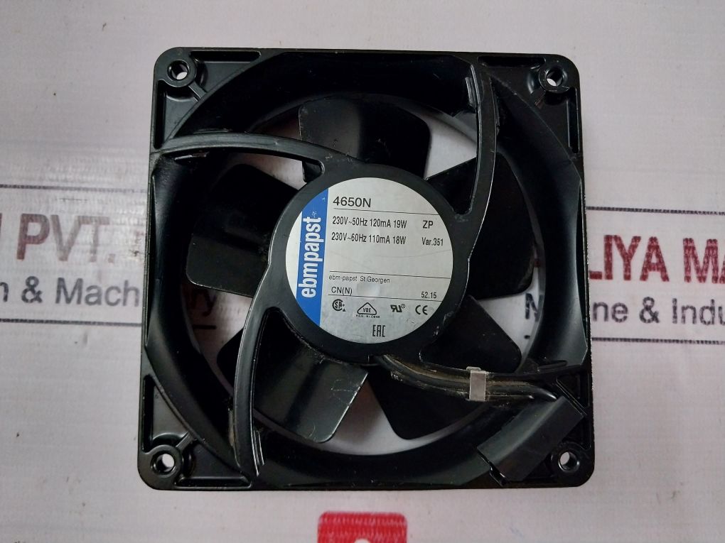 Ebmpapst 4650N High Temperature Cooling Fan 230V~50Hz 120Ma 19W