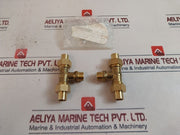 Lot of 3X Econ 1/2” Bsp Brass Gauge Tube Support 12.5 Mm