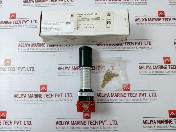 Egs E87975 3 Position Key Operated Selector Switch Ep Series Hd 600Vac Max 10A