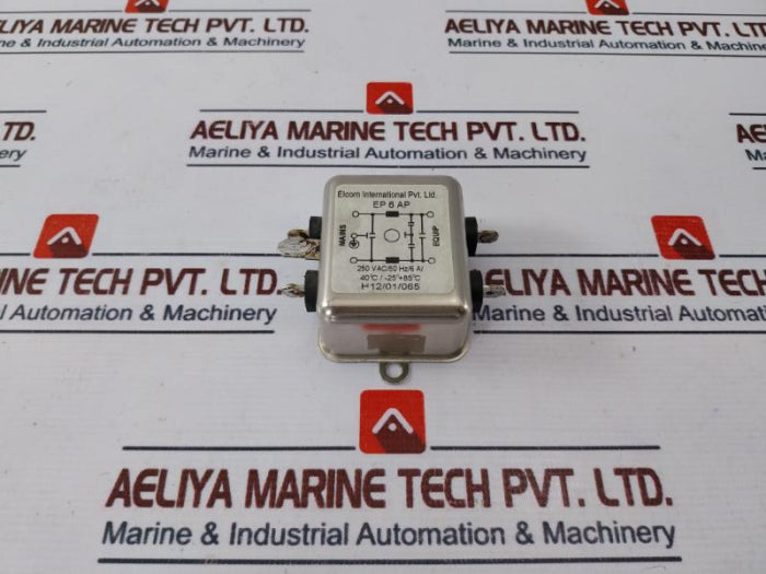 Elcom Ep 6 Ap Emi Filter 250 Vac, 50 Hz, 6A