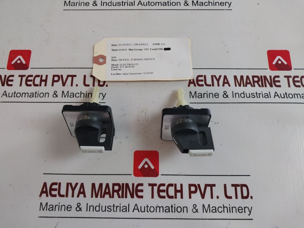 Lot Of 2X Electrolux 471967896 Turning Switch Device