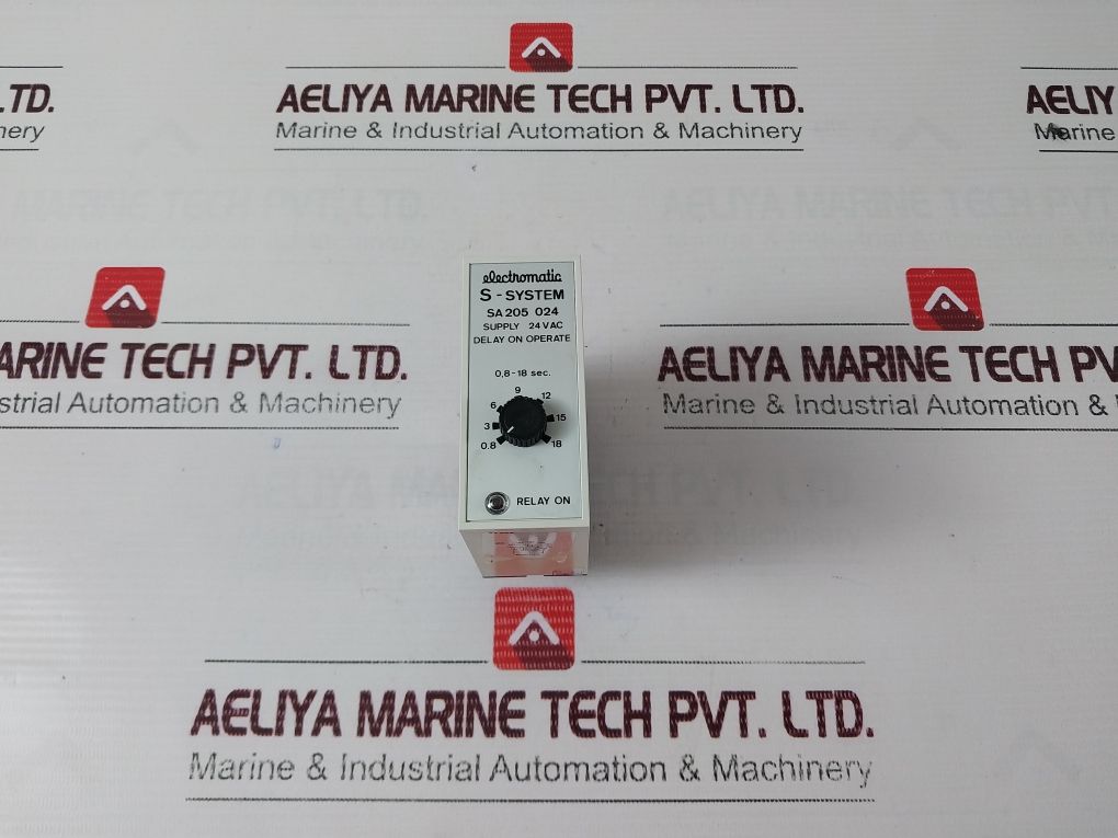 Electromatic S-system Sa 205 024 Delay On Operate Relay 24 Vdc