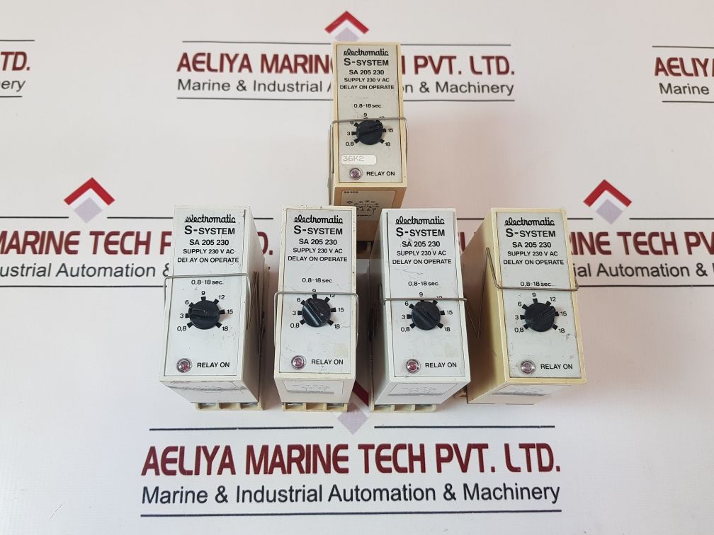 Electromatic Sa 205 230 Time Delay Relay With Base