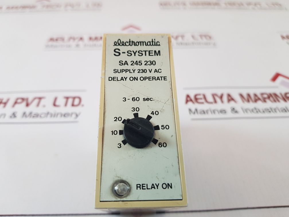 Electromatic Sa 245 230 Delay On Operate 3-60 Sec