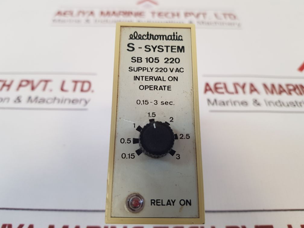 Electromatic Sb 105 220 Timer 0,15-3 Sec.