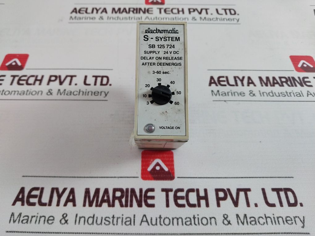 Electromatic Sb 125 724 S-system Time Relay Delay On Release After Deenergis