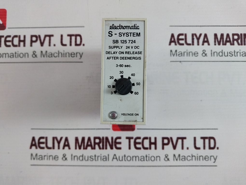 Electromatic S-system Sb 125 724 Delay On Release After Deenergis