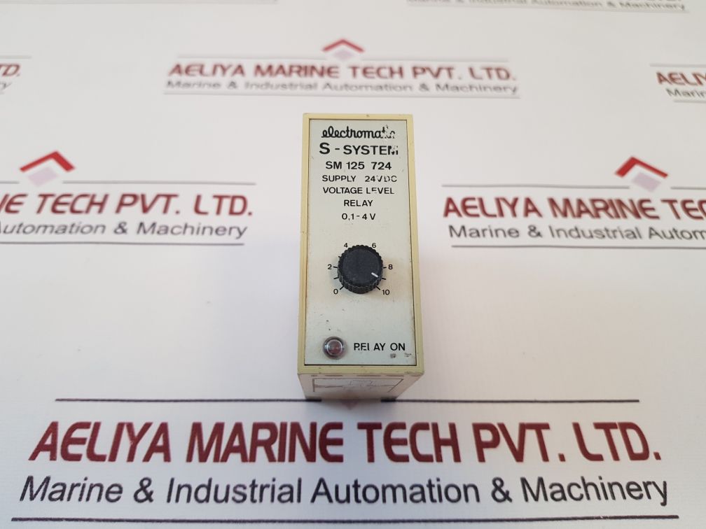 Electromatic Sm 125 724 S-system Voltage Level Relay 24Vdc