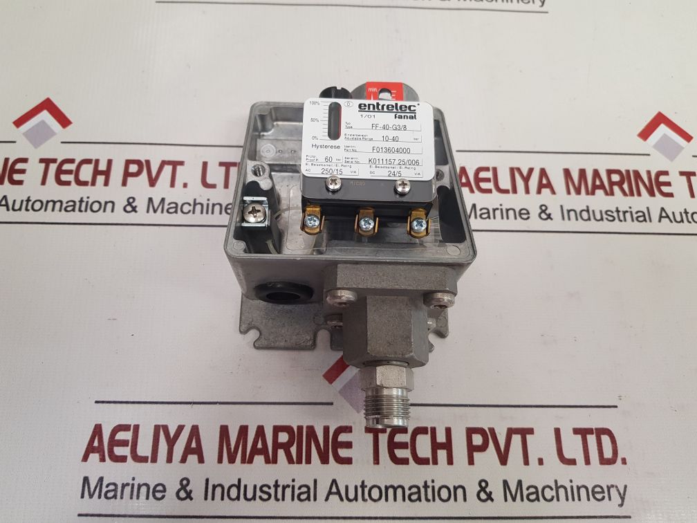 Entrelec Fanal Ff-40-g3/8 Pressure Switch F013604000 Ac 250V