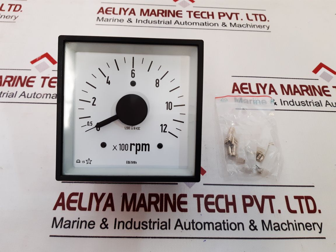 Eqg 9/8b 0-12 x100 rpm rpm meter