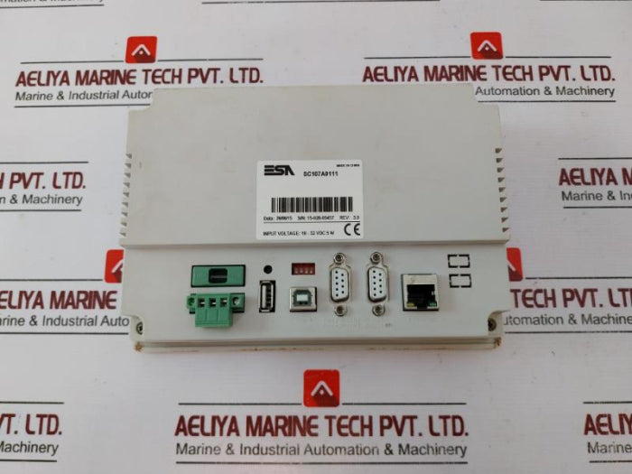 Esa Sc107A0111 Touch Screen Operator Interface Module Rev: 3.0