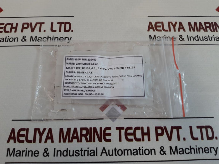 Set of 2x f&t fkg capacitor 0.6µf