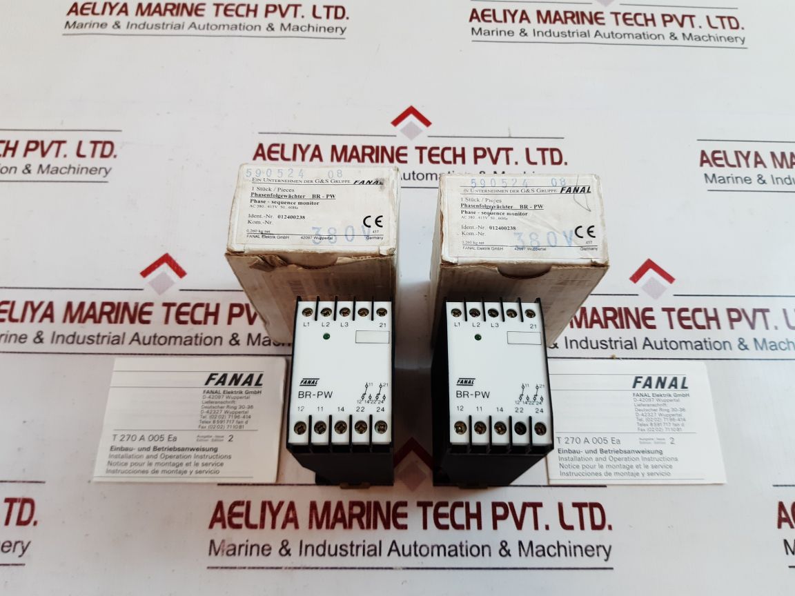 Fanal elektrik br-pw phase-sequence monitor