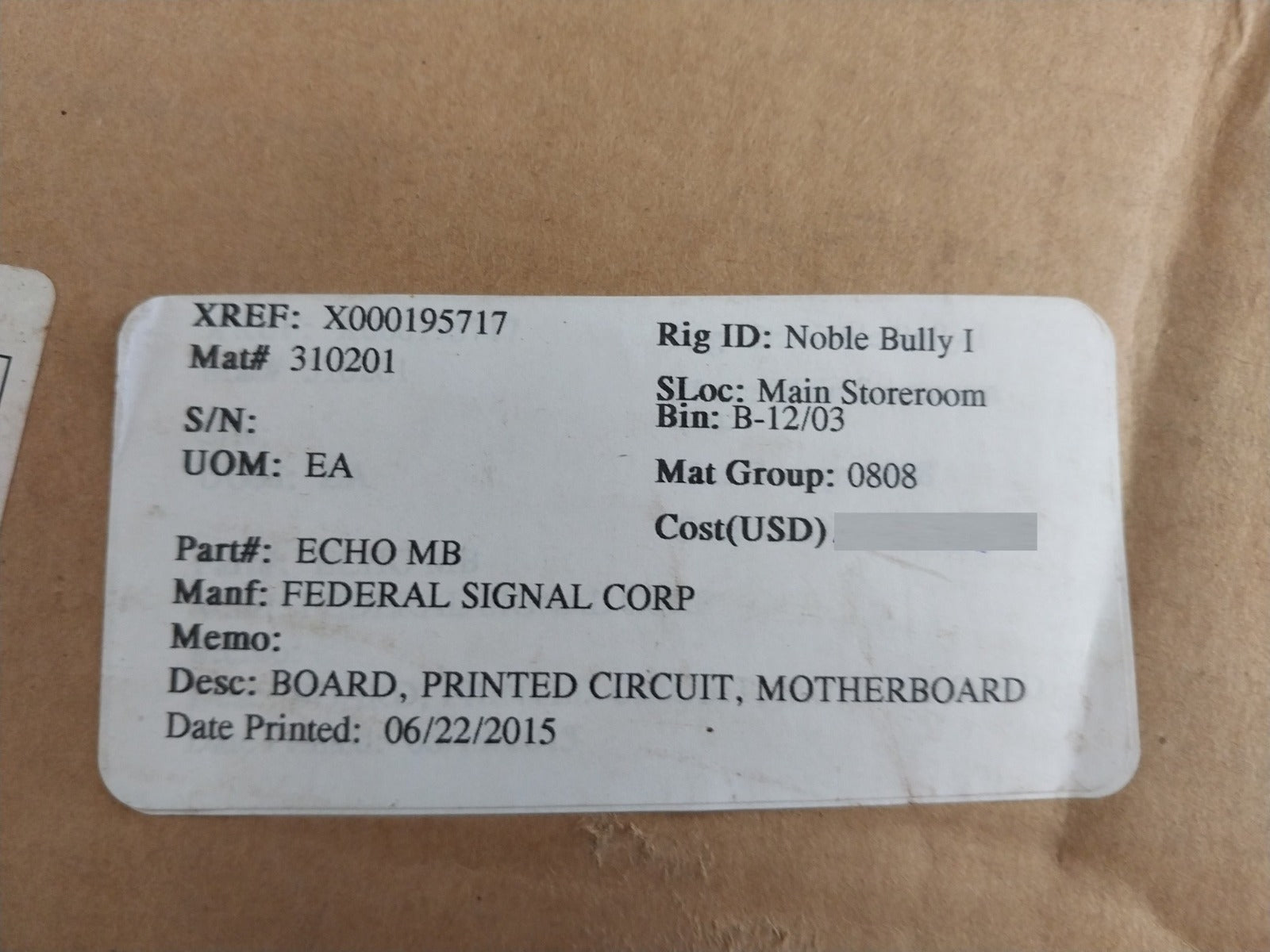 Federal Signal Echo-mb Digital Intercom Circuit Board 4350-fs