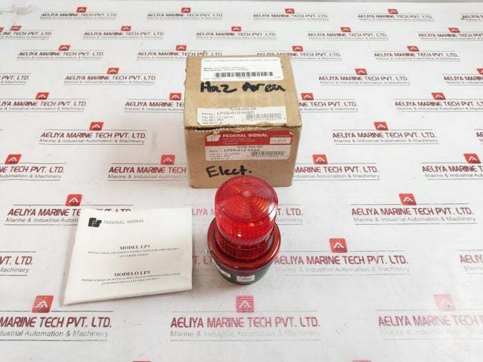 Federal Signal Lp3S-012-048R Low Profile Strobe Light Industrial Use 12-48 Vdc