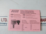 Fema Ex-dnm10 Pressure Switch Limiter Ip65 1-10 Bar