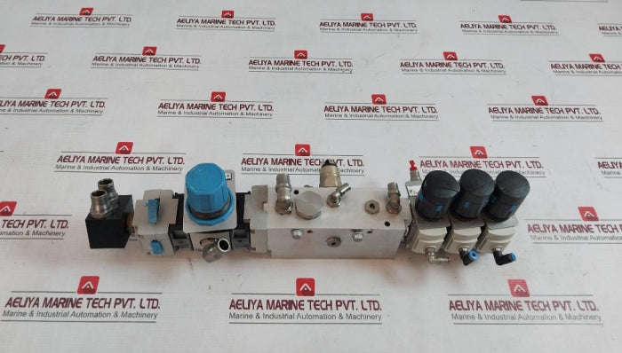 Festo Ms4-lrb-1/4-d7-a8-as Pneumatic Service‐Unit Assy Air Prep Manifold 529483