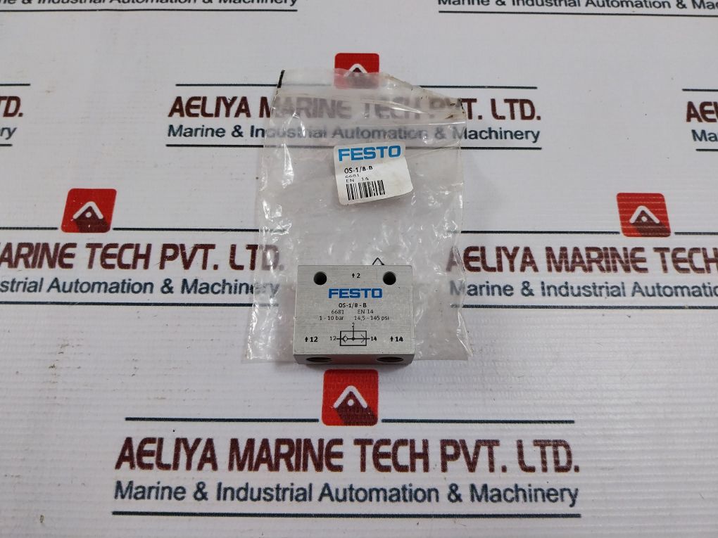 Festo Os-1/8-b Pneumatic Valve 1-10 Bar