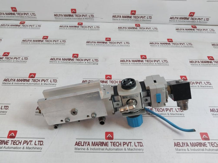 Festo Pev-1/4A-wd Pneumatic Service‐Unit Assy Air Prep Manifold 3Hnm 06880-1