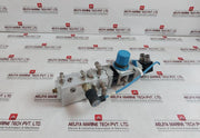 Festo Pev-1/4A-wd Pneumatic Serviceâ€Unit Assy Air Prep Manifold 3Hnm 06880-1