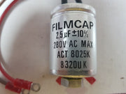 Filmcap 2.5Âµf Â± 10% capacitor