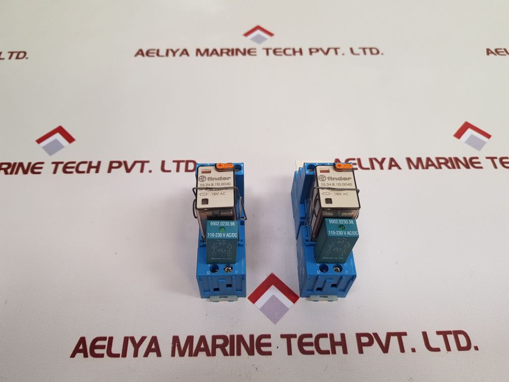 Finder 55.34.8.110.0040 Relay Coil With 94.04 Socket 10A 250V