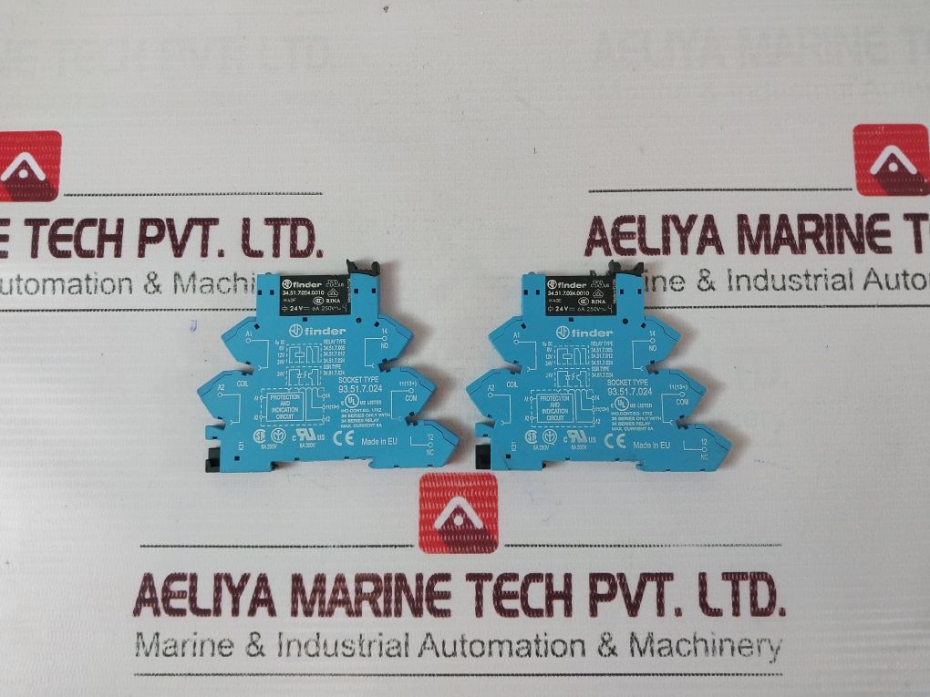 Lot Of 4X Finder 93.51.7.024 Relay Socket 34.51.7.024.0010 24V 6A