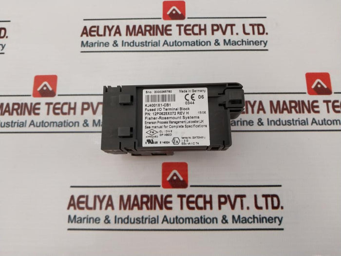 Fisher-rosemount Kj4001X1-cb1 Fused I/O Terminal Block 12P0625X072