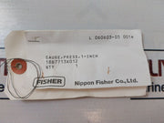Fisher 18B7713X012 Pressure Gauge 0-160 Psi