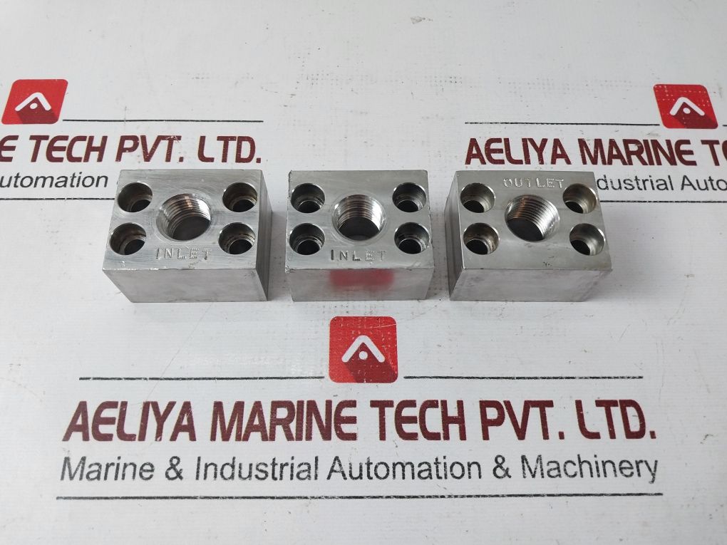 Set Of 3x Dtl Technologies Fsa22 Inlet Outlet Flange Set
