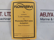 Flowserve Worcester Controls Series 39 Pneumatic Actuator 125 Max Psi