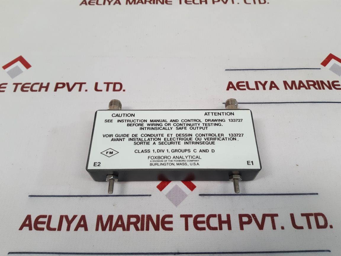 Foxboro 128735 Intrinsic Safety Barrier