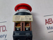 Fuji Electric Ah30-m Red Push Button Switch 600Vac 10A