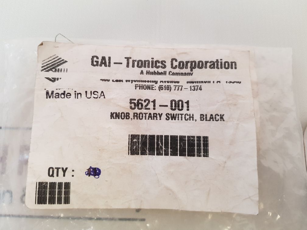 Lot Of 15X Gai-tronics 5621-001 Rotary Switch Knob