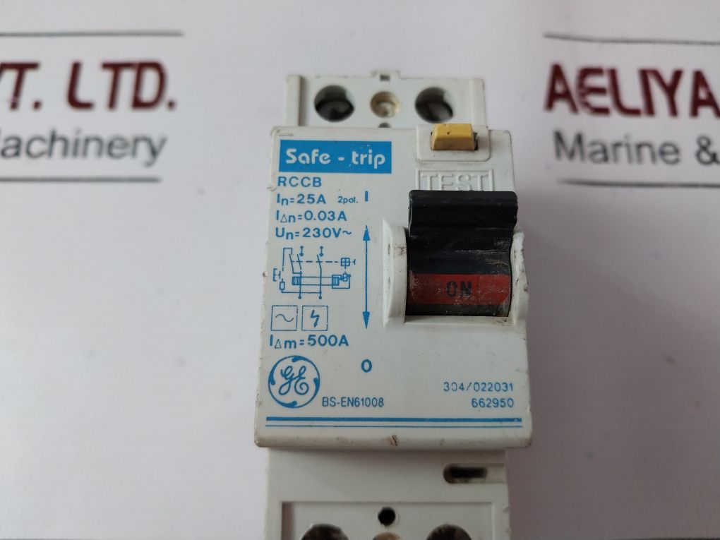 General Electric Rccb Circuit Breaker 25A 304/022031 662950