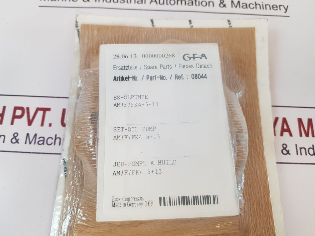 Gea 08044 Bock Compressors oil pump set