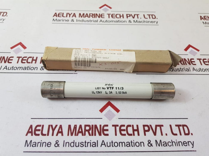 Gec Fusegear Vtf 11Kv 3A Fuse 12 Kv