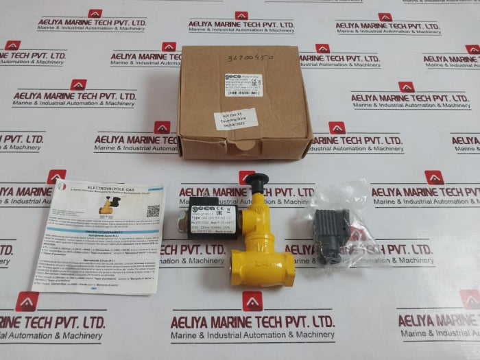 Geca Gas Gas Mr No 1/2" Solenoid Valve Pe 550 Mbar 230Vac Ip65 50/60Hz-17Va