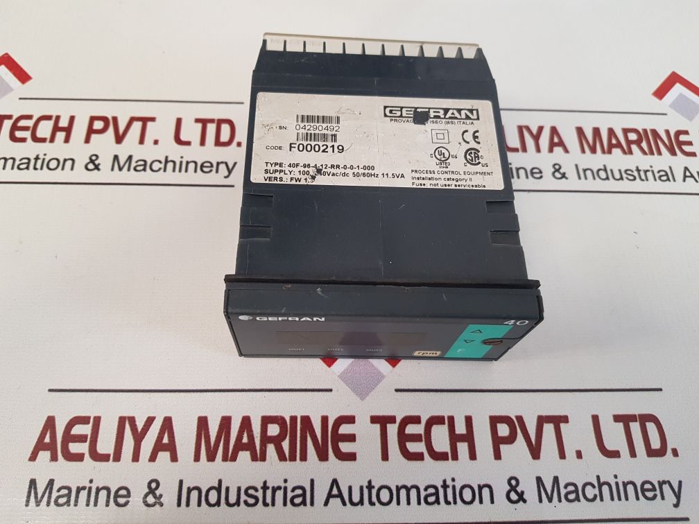 Gefran 40F-96-4-12-rr-0-0-1-000 Process Control Equipment