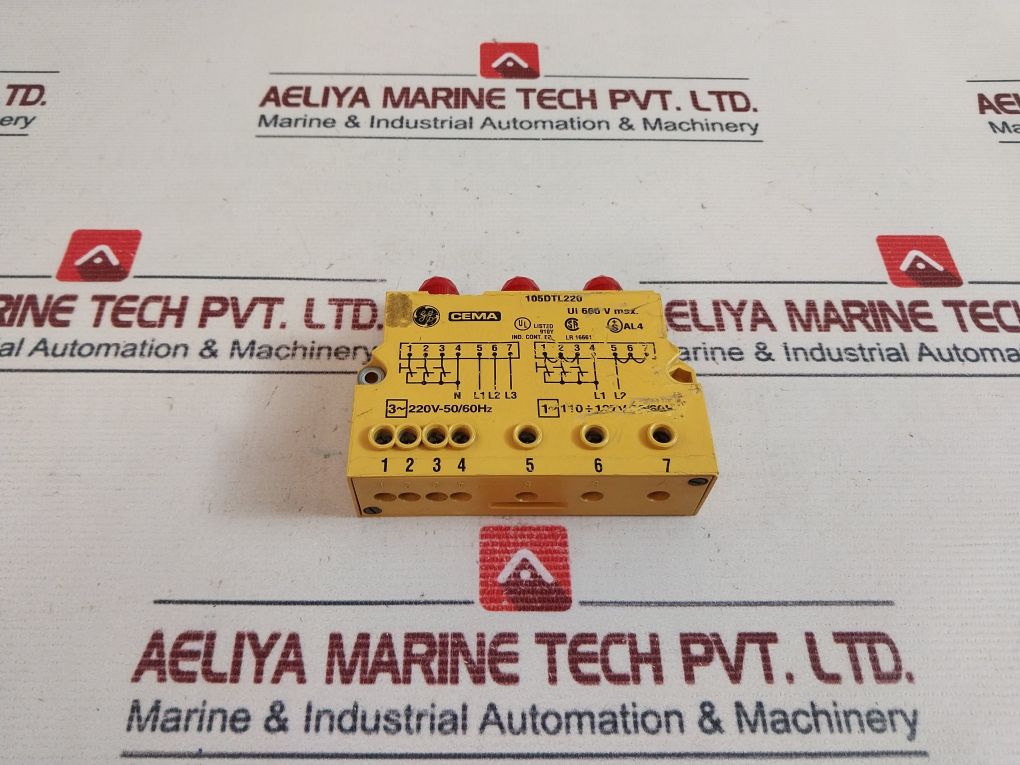 General Electric Cema 105Dtl220 Flashing Power System Alarm 220V-50/60Hz