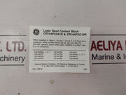General Electric Cr104Pxc10R Logic Reed Contact Block