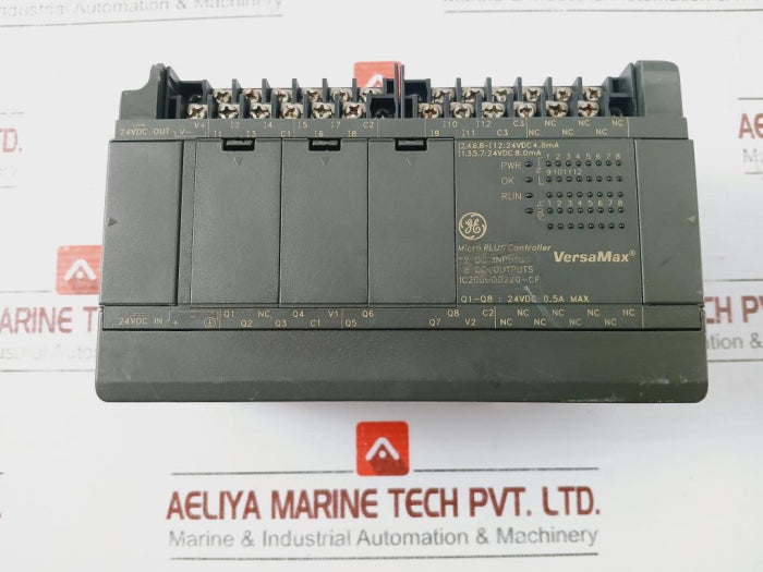General Electric Ic200Udd220-cf Micro Plus Controller 12 Dc Inputs, 8 Dc Output
