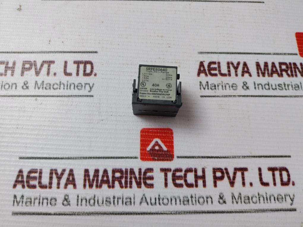 General Electric Srpe60A40 Rating Plug 40A