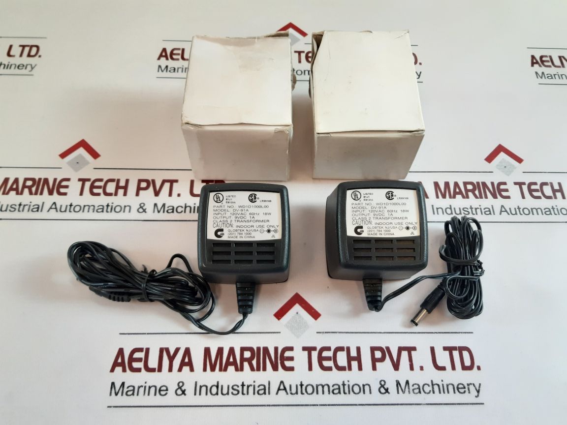 Set Of 2X Globtek Wd1D1000L00 Power Adapter