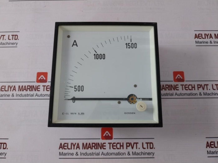 Gossen 0-1500A Ammeter 1500/1A 16-65 Hz