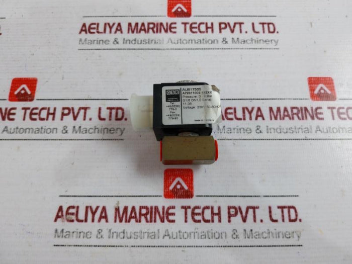 Gsr A72311002.182Xx Solenoid Valve, 0-8 Bar, 230V, F 10/902