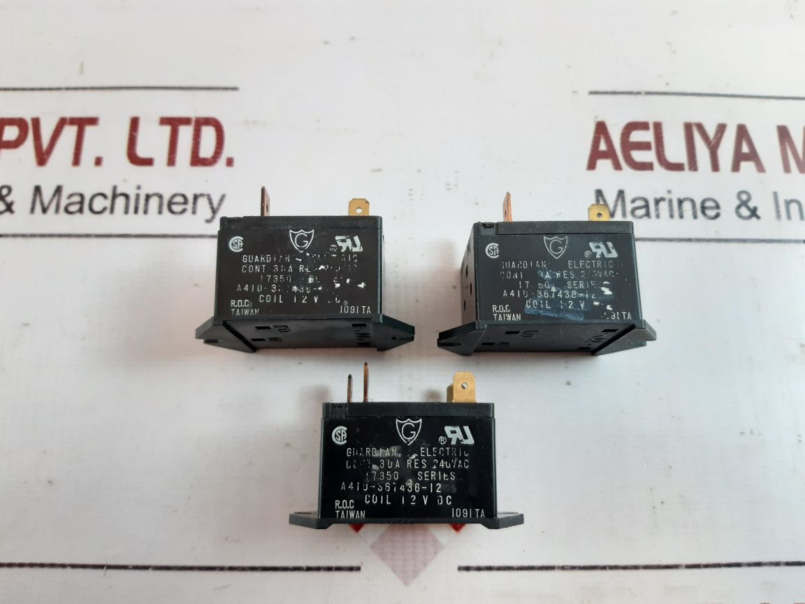 Set of 3x Guardian electric 1735q series coil 12v dc