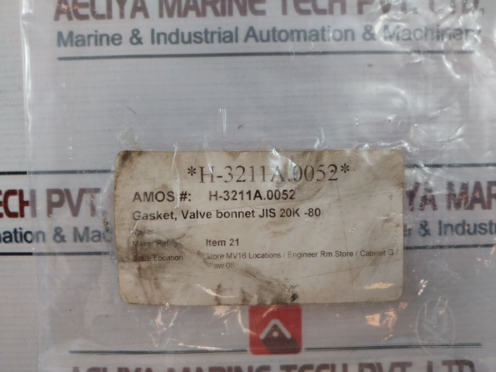 H-3211A.0052 Gasket Valve Bonnet Jis 20K-80