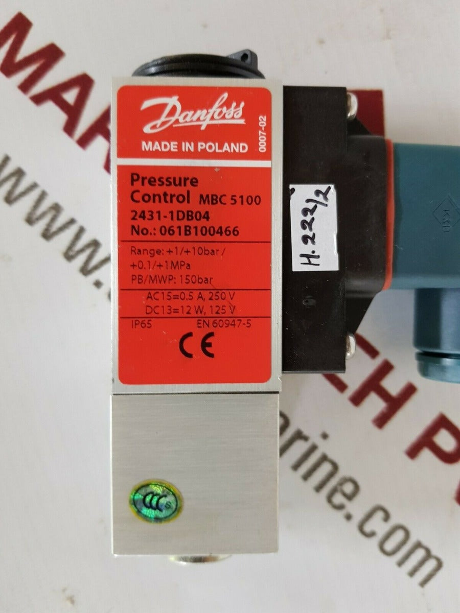 Danfoss mbc 5100 pressure control switch 061b100466